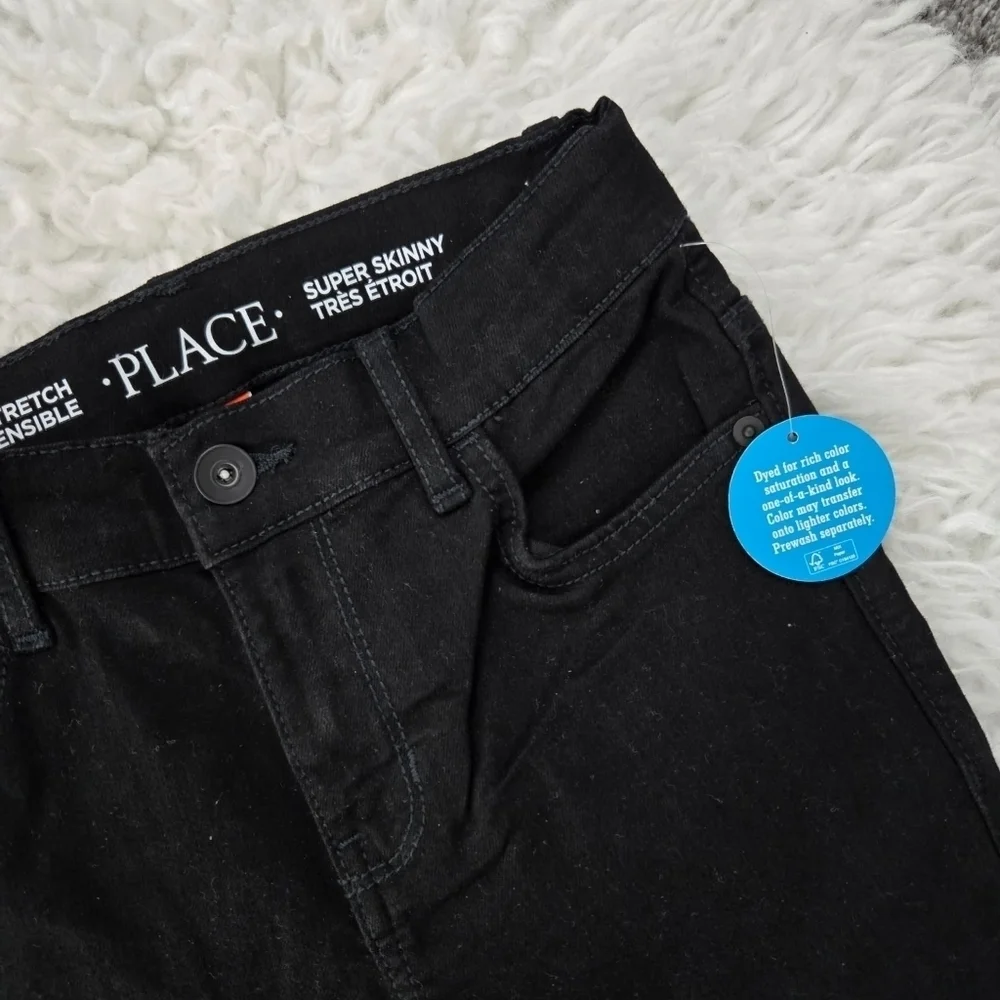 Children's Place Super Skinny Jeans. Black. Size 8. New.